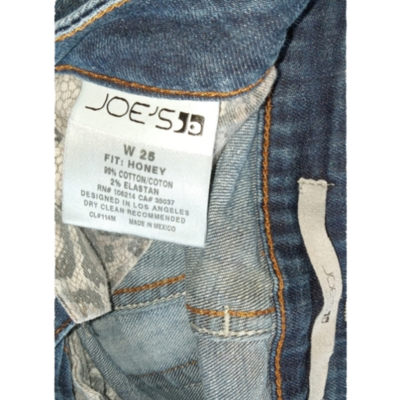 JOE'S JEANS Sz 25 "Honey Fit" EUC - Picture 3 of 3